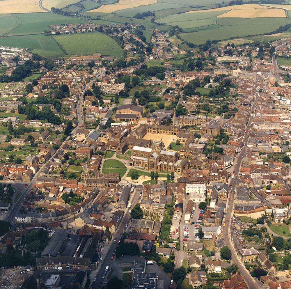 Aerial photograph of Sherborne Town, Dorset